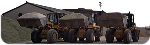 Glass Recycling bucket loaders